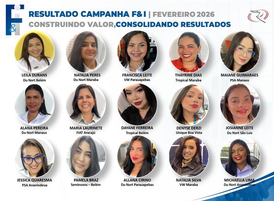  Resultado da Campanha de F&I referente a Fevereiro de 2026 