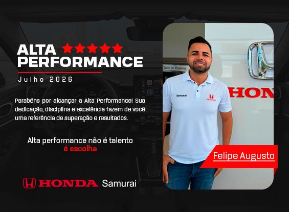ALTA PERFORMANCE - HONDA - Felipe Augusto