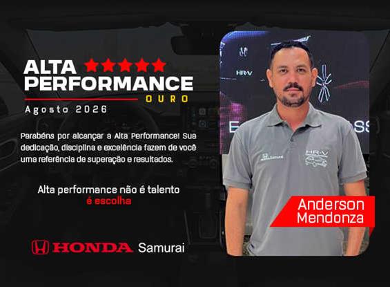 Consultor Alta Performance - Honda Samurai - Anderson Mendonza 